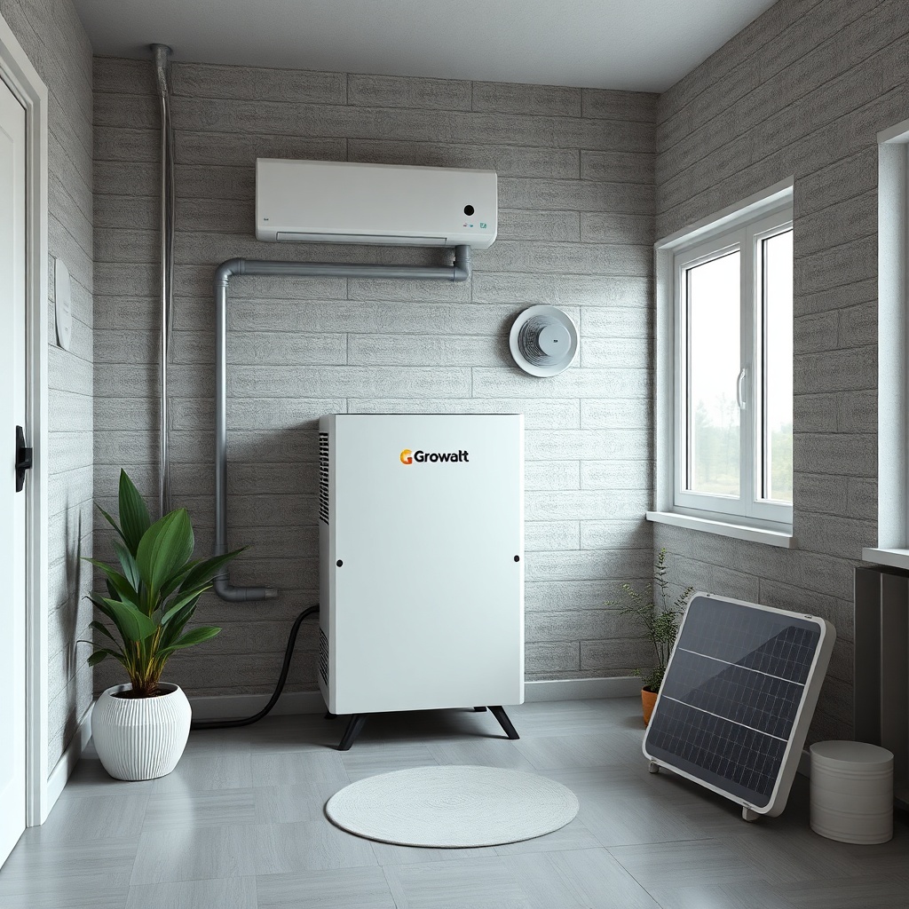 Clean photorealistic photo of Growatt MIN 3000TL-X invertörü