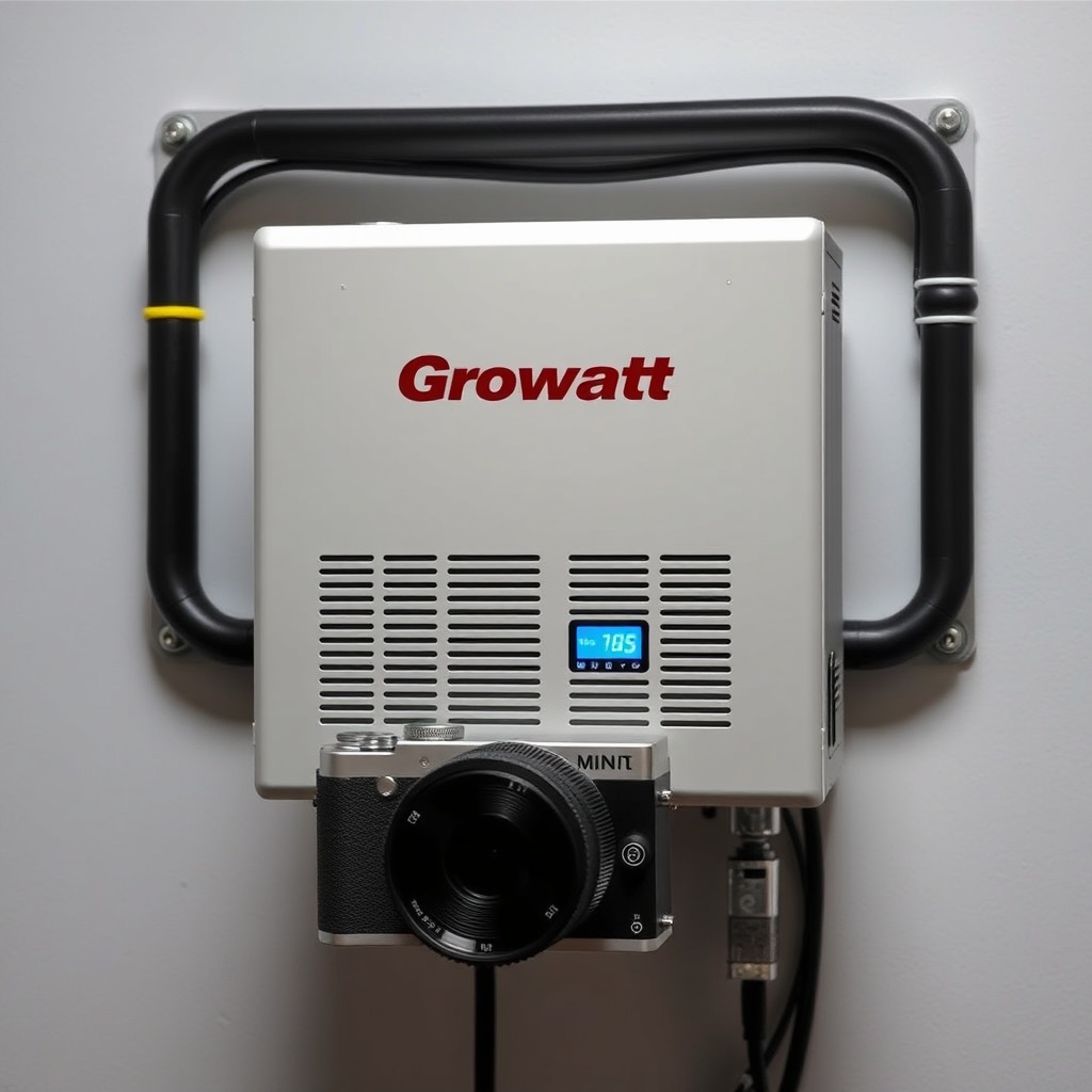 Growatt MIN 3000TL-X inverterin yaz güneşi altında çalışırken termal kamera görüntüsü